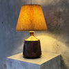 David Cressey & Robert Maxwell Table Lamp - Brown Glaze w/ Sunburst Pattern