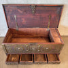 Antique Zanzibar Dowry Chest w/ Five (5) Drawers and Secret Drawer