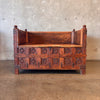 Antique Solid Teak Day Bed/Dowry - Hand Carved w/ Storage