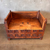 Antique Solid Teak Day Bed/Dowry - Hand Carved w/ Storage