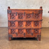 Antique Solid Teak Day Bed/Dowry - Hand Carved w/ Storage