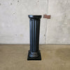 Tall Black Heavy Plaster Classic Display Column Pillar