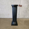 Tall Black Heavy Plaster Classic Display Column Pillar
