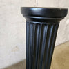Tall Black Heavy Plaster Classic Display Column Pillar