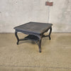Vintage 1940s Dark Real Wicker Low Table #1