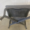 Vintage 1940s Dark Real Wicker Low Table #1