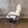 Ekornes Stressless Signature Recliner "Mayfair" Chair/Ottoman Beige Leather