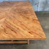 1970s Vintage Pecan Wood Dining Table w/ Two (2) Leaves
