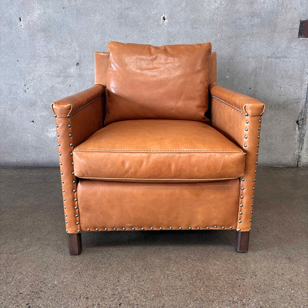 Crate and Barrel Trevor Leather Chair