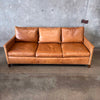 Crate & Barrel Trevor Leather Sofa
