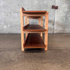 CB2 Stax Console Walnut Shelves w/ Oak Supporting Frame
