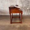 WPA Era Desk - Carved Mahogany - Monterey Style Product Image