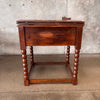 WPA Era Desk - Carved Mahogany - Monterey Style Product Image