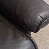 Benchmaster Faux Leather Recliner w/ Ottoman - Manual Reclining and Swivel
