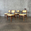 Set of Four (4) Dining Chairs by Dux of Sweden - New Upholstery