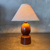 Vintage Studio Crafted Burlwood Table Lamp with 3 Way Socket