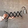 Solid Steel Studio Crafted Wall Mount Scissor Lamp
