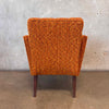Mid Century Modern Upholstered Chair w/ Tufted Back