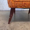 Mid Century Modern Upholstered Chair w/ Tufted Back
