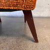 Mid Century Modern Upholstered Chair w/ Tufted Back