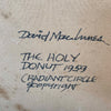 Mid Century David Mac Innes "Holy Donut" Abstract Sunburst Painting