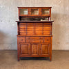 Antique Step Back Dental Cabinet