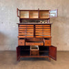 Antique Step Back Dental Cabinet