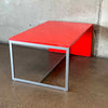 Red Coffee Table/Side Table wth éS Skatboarding Logo Steel Frame