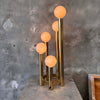 Mid Century Modern Table Lamp by Robert Sonneman in Brass Finish w/ Dimmer Switch