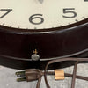 Vintage General Electric (GE) 120 Volt Telechron School Clock - Dark Brown