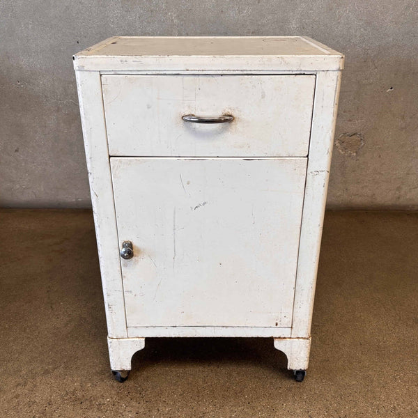 Vintage Metal Medical Cabinet by Shampaine Company St. Louis