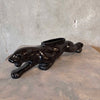 Mid Century 1950s Black Panther Lamp/Planter - Ceramic w/ Working Lamp
