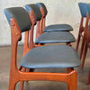 Set of Six Mid Century Model 49 Side Chairs By Erik Buch