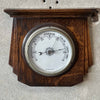 Vintage Barometer Mounted on Oak Plaque - British Made