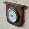 Vintage Barometer Mounted on Oak Plaque - British Made