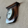 Vintage Barometer Mounted on Oak Plaque - British Made