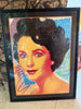 Richard Duardo 1986 Elizabeth Taylor Framed Numbered and Signed Serigraph