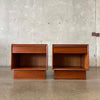 Pair of Danish Modern Teakwood Nightstands by Westnofa