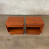 Pair of Danish Modern Teakwood Nightstands by Westnofa