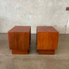 Pair of Danish Modern Teakwood Nightstands by Westnofa
