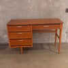 Mid Century Modern Vintage Bassett Walnut Desk