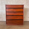 Dillingham "Esprit" High Boy Five Drawer Dresser w/ Original Oil Finish