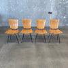 Mid Century Wood Slat Dining Chairs by Arthur Umanoff