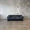 Leather Sofa w/ Adjustable Headrest by Roche Bobois