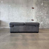 Leather Sofa w/ Adjustable Headrest by Roche Bobois