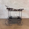 Vintage Woodard Wrought Iron Vine & Grapes Garden/Patio/Bar/Tea Cart