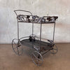 Vintage Woodard Wrought Iron Vine & Grapes Garden/Patio/Bar/Tea Cart