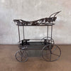 Vintage Woodard Wrought Iron Vine & Grapes Garden/Patio/Bar/Tea Cart