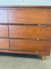 Mid Century Modern L.A. Period Furniture Nine Drawer Low Dresser w/ Mirror