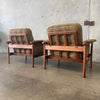 Pair of "Wiki" Lounge Chairs in Walnut by Illum Wikkelso